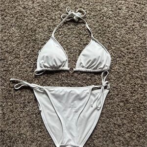 Vince Camuto White Swim Bikini Top